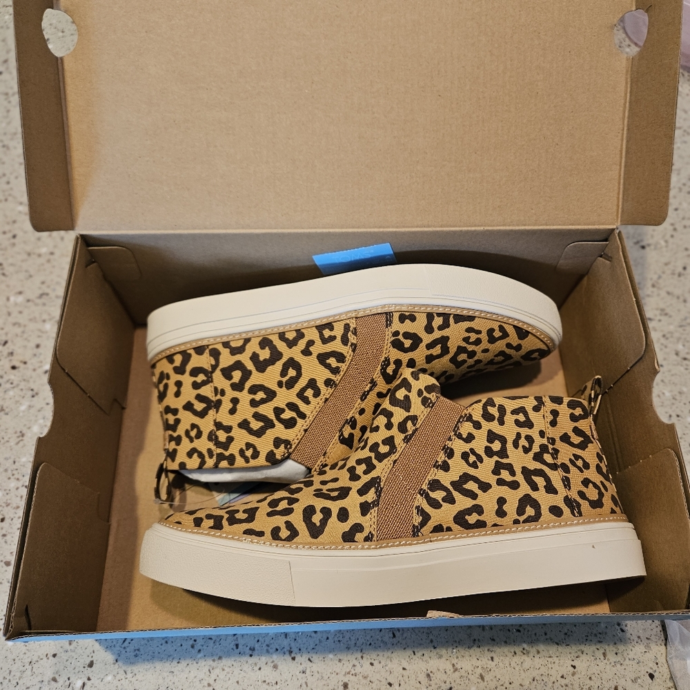 Toms Bryce Slip On Leopard Printed Canvas